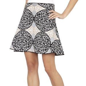 BCBG Maxazria "Peyton" A-line printed skirt